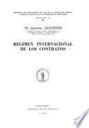 Régimen internacional de los contratos