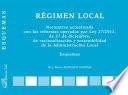 Régimen Local. Esquemas