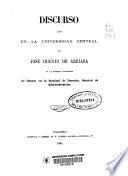 Regimen municipal de la Edad Media, su origen y progresos, causas que favorecieron su desarrollo y causas de su decadencia : Discurso leído en la Universidad Central