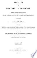 Register of Debates in Congress