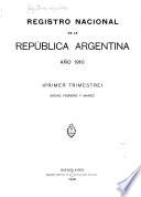 Registro nacional de la República argentina