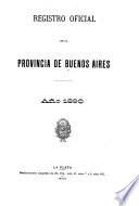 Registro oficial de la provincia de Buenos Aires
