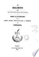 Reglamento de Apuntaduría de Coro