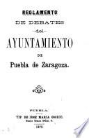 Reglamento de debates del Ayuntamiento de Puebla de Zaragoza