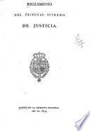 Reglamento del Tribunal supremo de Justicia