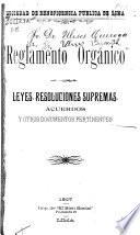 Reglamento orgánico