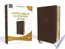Reina Valera 1960 Santa Biblia Ultrafina Letra Gigante, Leathersoft, Café, Edición Letra Roja