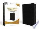 Reina Valera 1960 Santa Biblia Ultrafina Letra Gigante, Piel Fabricada, Negro, con Cierre, Edición Letra Roja