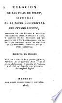 Relacion de las islas de Pelew