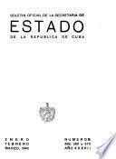 Relación de los empleados de la Secretaría de Estado