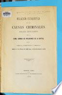 Relación estadística de las causas criminales resueltas definitivament por la Cámara de apelaciones de la Capital en lo criminal, correccional y comercial, 1898-1902