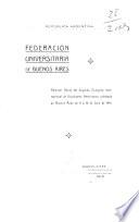 Relación oficial y trabajos: Relación oficial del segundo Congreso Internacional de Estudiantes Americanos celebrado en Buenos Aires de 9 á 16 de Julio de 1910