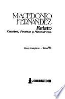 Relato, cuento, poemas y misceláneas