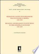 Religion and religious institutions in the European economy, 1000-1800