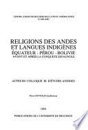 Religions des Andes et langues indigènes