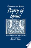 Renaissance and Baroque Poetry of Spain