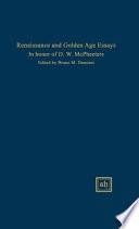 Renaissance and Golden Age Essays in Honor of D.W. McPheeters