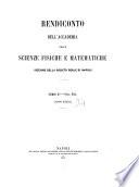 Rendiconto dell'Accademia delle scienze fisiche e matematiche