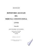 Repertorio Aranzadi del Tribunal Constitucional