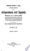 Repertorio doctrinal y legal por orden alfabético de la jurisprudencia civil española