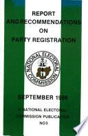 Report and Recommendations on Party Registration