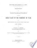 Report of Explorations Across the Great Basin of the Territory of Utah in 1859