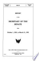 Report of the Secretary of the Senate from ...