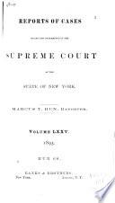 Reports of Cases Heard and Determined in the Supreme Court of the State of New York