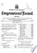 Republic of the Philippines Congressional Record