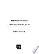Repúblicas de indios