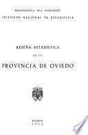 Reseña estadística de la Provincia de Oviedo