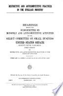 Restrictive and Anticompetitive Practices in the Eyeglass Industry