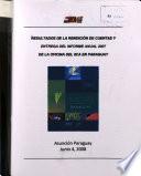 resultados de la rendicion de cuentas y entrega del infrome anual 2007 d la oficina del iica en paraguay