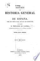 Resúmen de Historia general y de España