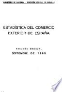 Résumenes Mensuales de la Estadistica del Comercio Exterior de España