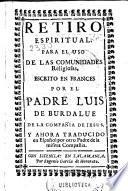 Retiro espiritual para el uso de las Comunidades religiosas