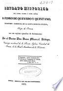 Retrato histórico del Emmo. Excmo. e Ilmo. Señor D. Pedro de Quevedo y Quintano, Presbítero Cardenal de la Santa Romana Iglesia, Obispo de Orense...