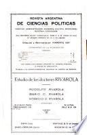 Revista argentina de ciencias políticas