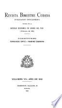 Revista bimestre cubana