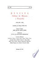Revista chilena de historia y geografía