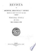 Revista de archivos, bibliotecas y museos