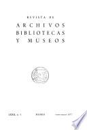Revista de archivos, bibliotecas y museos
