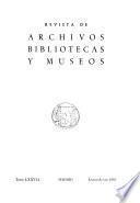 Revista de archivos, bibliotecas y museos