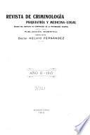 Revista de criminología psiquiatría y medicina-legal