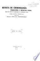 Revista de criminología psiquiatría y medicina-legal