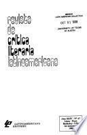 Revista de crítica literaria latinoamericana