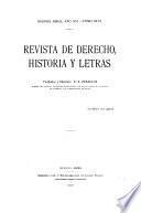 Revista de derecho, historia y letras