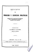 Revista de derecho y ciencias políticas