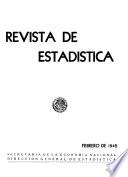Revista de estadística 1942. Febrero. Volumen V, núm 2