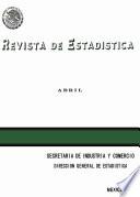 Revista de estadística 1971. Abril